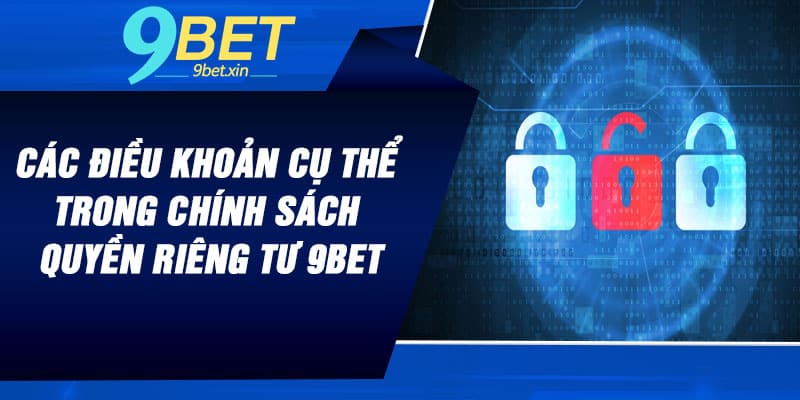 Các điều khoản cụ thể trong chính sách quyền riêng tư 9BET
